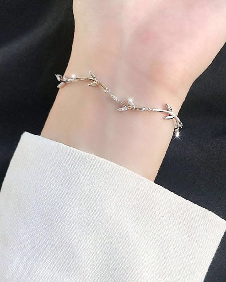 Tulip crystal jewellery set